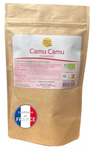 Camu Camu Bio Poudre 150 g – Vitamine C Naturelle Concentrée du Pérou - Complément Alimentaire Végan Conditionné en France - Cure Vitamine Immunité & Énergie - Super‑fruit Amazonien pour Vitalité