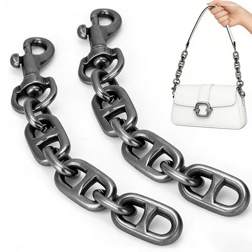 ZKGYUS 2 pcs 12 cm extensión de bolso,DIY Correa Extensora,con Perno de Ojo Giratorio Gancho A Presión,Con cierre giratorio,para hombro, bolsa cruzada, accesorios de decoración