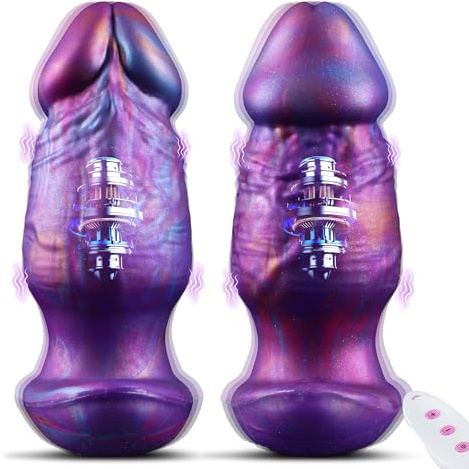 Vibrating Butt Plug Large ButtPlug - 6.7 Vibrating Anal Plug Prostate Massage Anal Vibrator Dilator for Training & Stretching, Realistic Prostate Dildo with Safe T-Base, Adult Sex Toys for Men Women