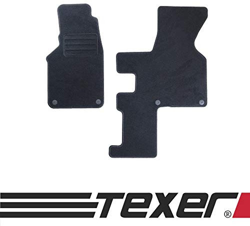 TEXER Textil Fußmatten Passend für VW Transporter T4 Schaltgetriebe Multivan Caravelle Bj. 1990-2003 Basic