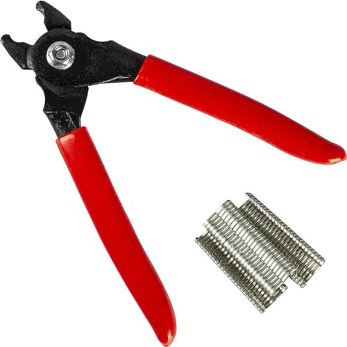 BROWIN® Wurstclipper Wurstklipper 313313 | Handklipper + 60 Clips im Set | zum professionellen Verschliessen von Würsten mit Kunst- oder Naturdarm