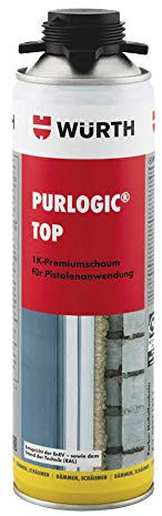 5 Würth Purlogic Top 1K Pistolenschaum Betongrau Bauschaum Montageschaum 0892142