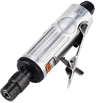 16 Pcs Air Die Grinder Kit 1/4 1/8 Pneumatic Rotary Grinding Tool Air Grinder Polishing Engraving Tool Set with Grinding Heads and Spanner Accessories 25000RPM for Tyre Repair