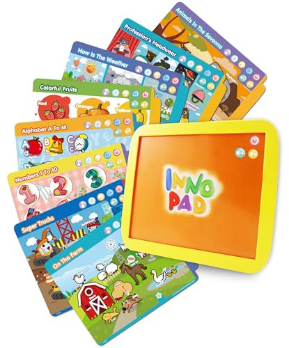 BEST LEARNING INNO PAD Smart Fun Lessons - Educational Tablet Toy for Children Age 3+, Learn Alphabet, Numbers, Colours, Shapes, Animals, Time, Ideal Birthday Present
