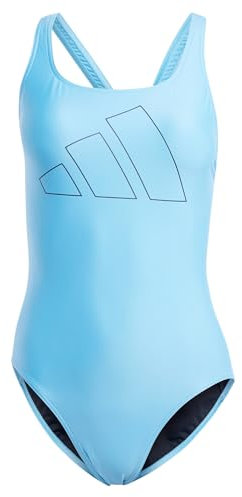 adidas Donna Big Bars Swimsuit, Blue Burst, 46