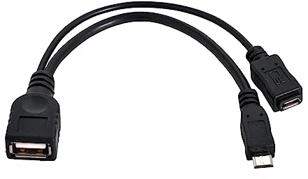 CY Kabel Micro USB 2.0 OTG Host Flash Disk Kabel mit Micro USB Power für Handy Tablet