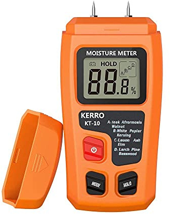 Moisture Meter, Digital Logs Damp 0-99% Wood Tester Detector/Firewood Log Timber Humidity Measuring Device