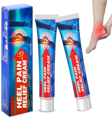 TECHEEL 2 unidades de ungüento para espolones calcáneos para el dolor del talón, ungüento calmante para talones, muñecas, tobillos, músculos, articulaciones