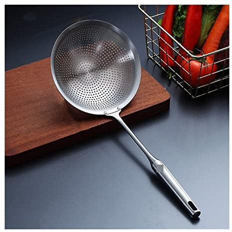 Cuchara Ranurada Espumadera de cocina, colador de Pasta, espumadera de cocina, colador fino, colador con mango antideslizante cómodo, colador doméstico, herramientas de cocina Coladores para Cocina Es