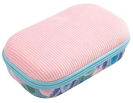 ZIPIT Corduroy Federmäppchen für Mädchen, großes Fassungsvermögen, für Mädchen und Jungen (Pink)