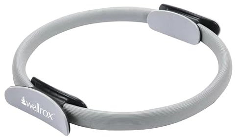 Wellrox Pilates Ring and Carrying Bag- Lightweight Magic Circle Pilates Ring- Outer and Inner Thigh Exerciser for Yoga, Pilates, Strength Training (15 inches)