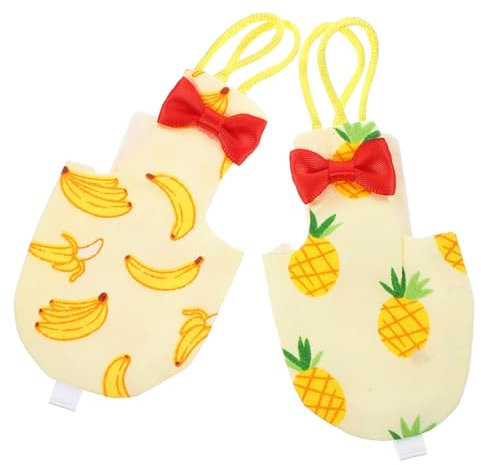 BESPORTBLE 2stücke Parrot Flight Suit Waschbare Diaper Für Vögel Praktisch Und Elegant Für Sittiche Und Ähnliche Arten s Banane Ananas