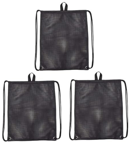 SOIMISS 3stücke Portable Drawstring Bag Für Sport Fitness Große Kapazität Mesh Design Rucksack Für Bekleidung Handtücher Und Mehr Für Reisen Gym Und Freizeit