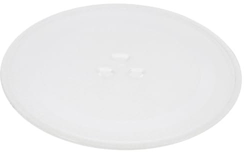 Gadpiparty Microwave Glass Turntable Plate Replacement Portable and Convenient Glass Microwave Oven Cooking Plate with Delicate Shape