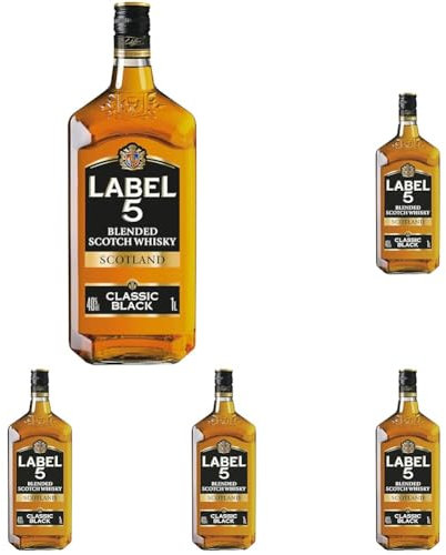 Label 5 1L Blended Whisky (Lot de 5)