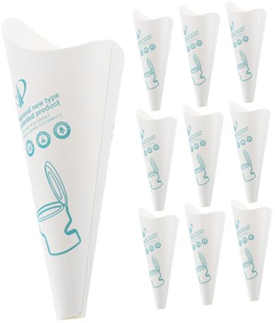 SUPVOX Entonnoirs Urinoirs Jetables pour Femmes - Lot de 12 Portables en Papier Parfaits pour Le Camping La Randonnée Et Les Voyages
