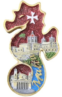 Calamita da frigorifero 3D Malta, souvenir in resina, realizzata a mano, collezione di decorazioni per la casa e la cucina