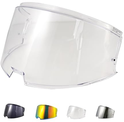 JQF Gear Visière de Casque Moto pour FF906 Advant Flip Up Helmet | Visière de Casque de Protection Contre Le Vent Moto,Remplacement de Visière Accessoires pour Le Casque