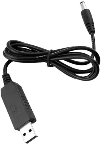 Liqzirtu Router via cavo da 12 V, adattatore USB a DC | Convertitore verso l'alto da 5 V a 9 V/12 V - Connettore DC portatile, cavo di conversione da USB a DC, cavo di aumento di tensione per