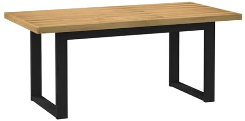 Xichuzi Esstisch NOAIN U-Form-Beine 180x90x75 cm Massivholz Kiefer, Küchentisch, Esszimmertisch, Dining Table, Kitchen Table, Esszimmer Tisch, Sitzecke, Essen Tisch -3328259
