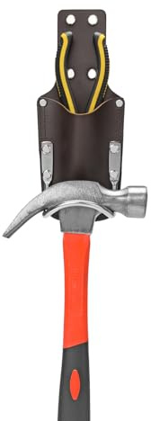quipuda Hammer Holder for Tool Belt, Axe Holder Hammer Holster, Full Genuine Leather