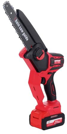 Blissbuilt Mini Motosierra de 8 Pulgadas,Motosierra Eléctrica Portátil con Motor sin Escobillas,Motosierra Eléctrica Liviana con Baterías y Bloqueo de Seguridad,para Corte de Madera Poda
