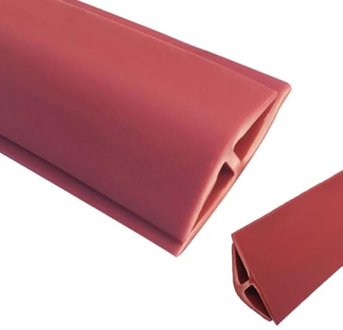 PAAWBW Tira de transición de Alfombra a baldosa de PVC Duradera: Protector de Borde de Piso Personalizable de 1 m a 20 m for una transición Segura.(Red,Length 15m(49ft))