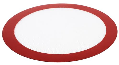 GLEAVI Tapete de Silicona para Hornear Redondo Antiadherente y Lavable Accesorio de Cocina para Pizza y Macarons