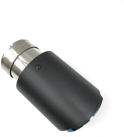 UAGFDFF Terminal De Escape 1 Pieza Silenciador Carbono Coche Escape Universal Recto Acero Inoxidable Azul Tubo Escape Múltiple Escape de Coche(76 IN 101 out)