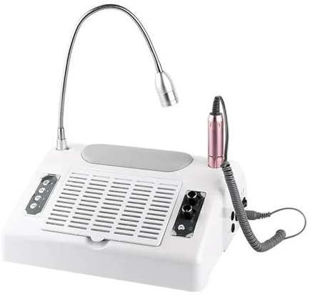 Máquina de uñas profesional 5 en 1, potente aspiradora eléctrica for uñas, con ventilador y colector de polvo.