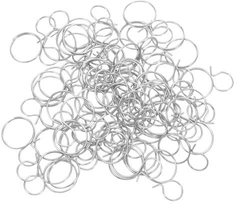 DOITOOL 100 Conectores Metálicos Para Lámparas De Techo Clips Ganchos Conectores De Acero Inoxidable Para Lámparas De Araña Repuestos Para