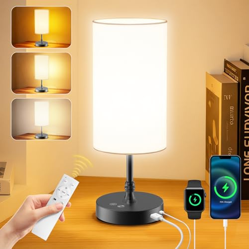 SAD Lamp, 10000 Lux UV-Free Sun Light Therapy Lamp with Remote, 360° Omni Lighting, 3 Colour & 5 Brightness Levels,USB-C/A Charging, Timer Memory Function for Home Office, Mood & Sleep Support (Black)