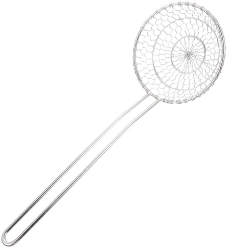 HYTROVE Cuchara Colador de Acero Inoxidable para Freír, Espumadera de Cuchara Filtro Preciso, Utensilio de Cocina Resistente a Altas Temperaturas para Cocinar en Hogar y Restaurante