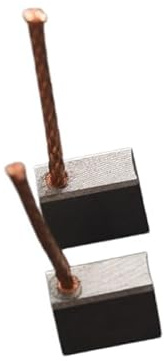 Balais de charbon 2 pièces 6x15x12mm - Balais de moteur à courant continu universels for outils électriques et générateurs