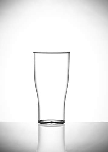 BBP Virtually Unbreakable Polycarbonate Beer Glass Elite 10oz Tulip CE @ Half Pint Pack of 12