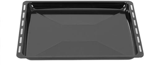 ICQN Bandeja horno 45,5 x 37,5 x 3 cm | Bandeja de goteo esmaltada para horno y estufa | Adecuado para Bosch, Siemens, Neff, Constructa, Flavel | Resistente a rayones e inoxidable | 455 x 375 x 30 mm