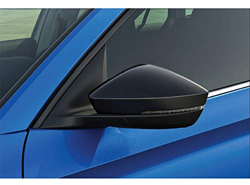 Skoda 654072530A Spiegelkappen Tuning Aussenspiegelkappen schwarz, nur mit Spurwechselassistent