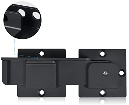 Steinwhale Torriegel, robuster Türriegel aus Aluminiumlegierung für Holzzäune im Freien, Doppeltor, Scheunentor, Schuppen, Vinylzaun