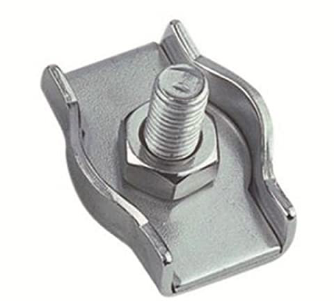 Simplex Drahtseilklemme 4 mm 2 Stück für Drahtseil 4 mm Edelstahl A4 NIRO, AISI 316 Nirosta