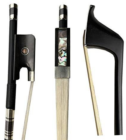 Fiddle Bow 3/4 Carbon Fiber Double Bass Bow French Style White Horse Hair