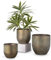 Oairse 3 vasi per piante da esterni, zincati, in zinco, fioriere da giardino, vasi per piante in metallo, vintage, rotondo, vaso per fiori, contenitore rustico per piante o casa decorativa moderna per