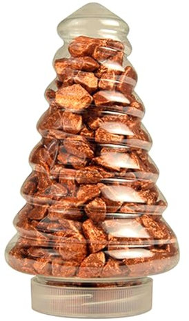 Piedras decorativas 700 g de cobre grueso, aspecto de abeto, embalaje decorativo, piedras gránulas