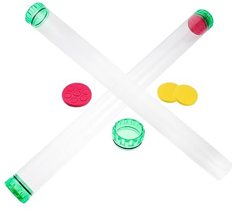NAMOARLY 2pcs Pvc Fishing Floats Tubes Tube Container Fishing Supplies Dobber Holder Suitable for Freshwater and Saltwater Accessories Random Color