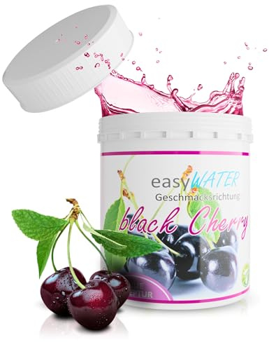Getränkepulver Zuckerfrei - Geschmack für Wasser ohne Kalorien│ Wasser mit Geschmack Kirsche Cherry - Wasserzusatz Geschmack ohne Zucker - 25 Portionen