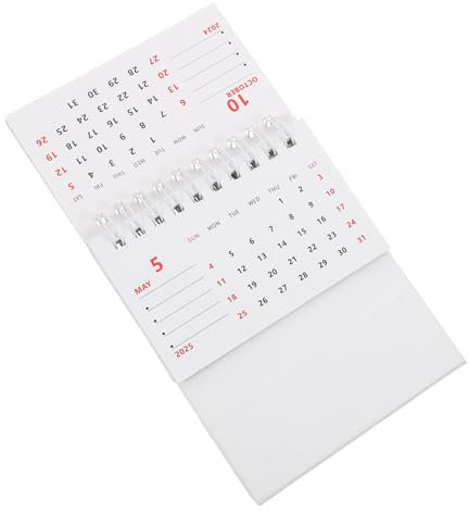 Operitacx Tischkalender Einfache Notizen Stehender Kalender Für Büro Und Zuhause Dekoratives Design Für Veranstaltungen Und Erinnerungen Monate