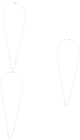WRITWAA 3St Maske Halskette perlenkette schmuck ketten Maskenband gesichtsbedeckender Halsriemen Kleiderbügelhalter schnapsgläser Brillenkette zum Aufhängen der Maske Kunststoff Weiß