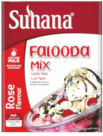 Suhana Spices Mix Powder - Curry Masala Recipe Mixes Casserole Seasoning Herbs - Simplifies & Speeds Up Cooking Process (Pack of 1, Suhana Falooda Mix Rose 200g)