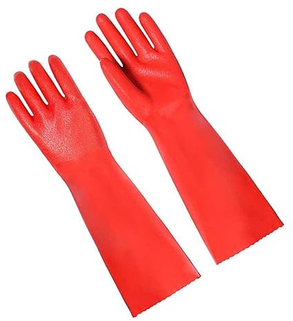 HAWILLOSCH Dishwashing Gloves Thicken Kitchen Cleaning Gloves Non-slip for Daily Use for Food Preparation and Household Chores