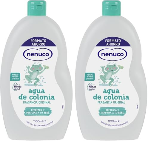 Nenuco Agua de Colonia, Fragancia Original, con Menos Alcohol, Formato Ahorro 1100 ml (Paquete de 2)