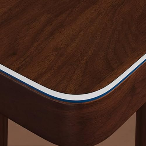 Tovaglia protettiva per tavolo in PVC trasparente, impermeabile, spessore 2 mm, smussata a 65°, pellicola protettiva per tavolo in vetro morbido, isolante, per mobili in legno (160 x 200 cm)